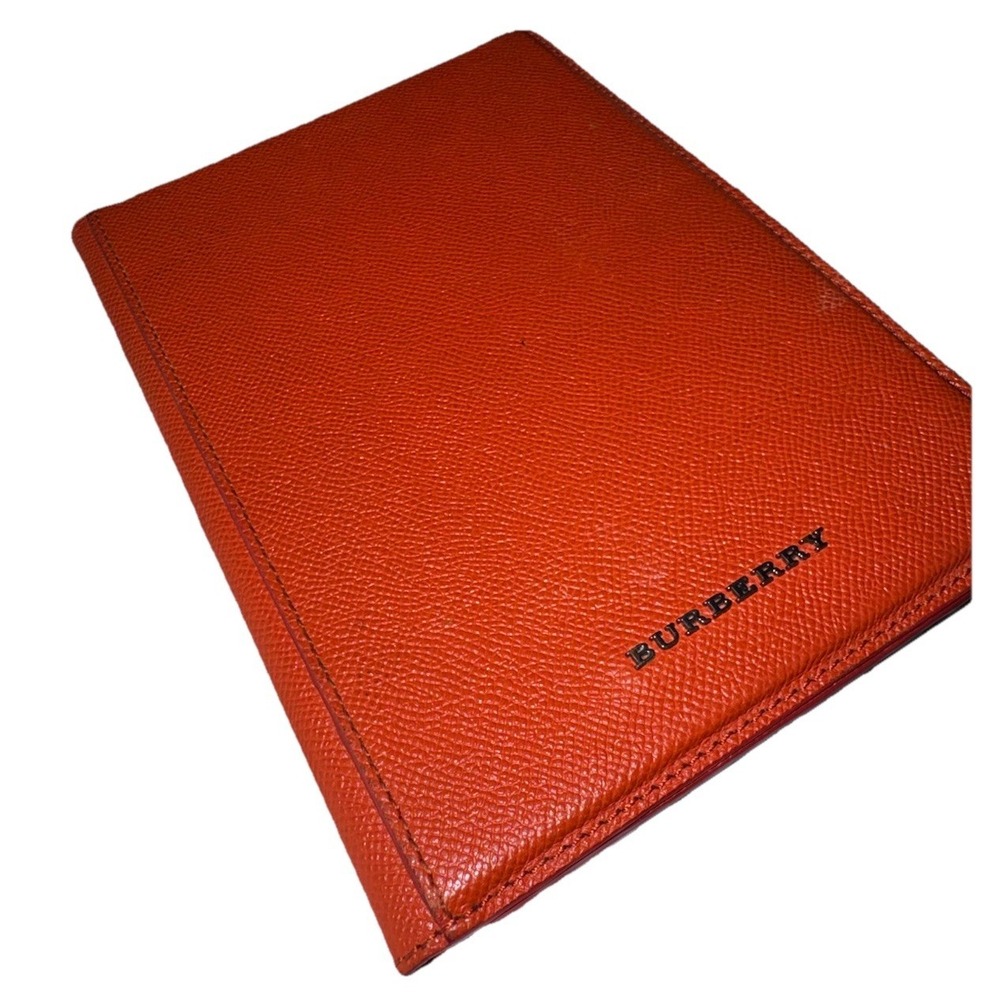 BURBERRY MINICONISTON iPad Mini Cover Case 100% Leather Orange